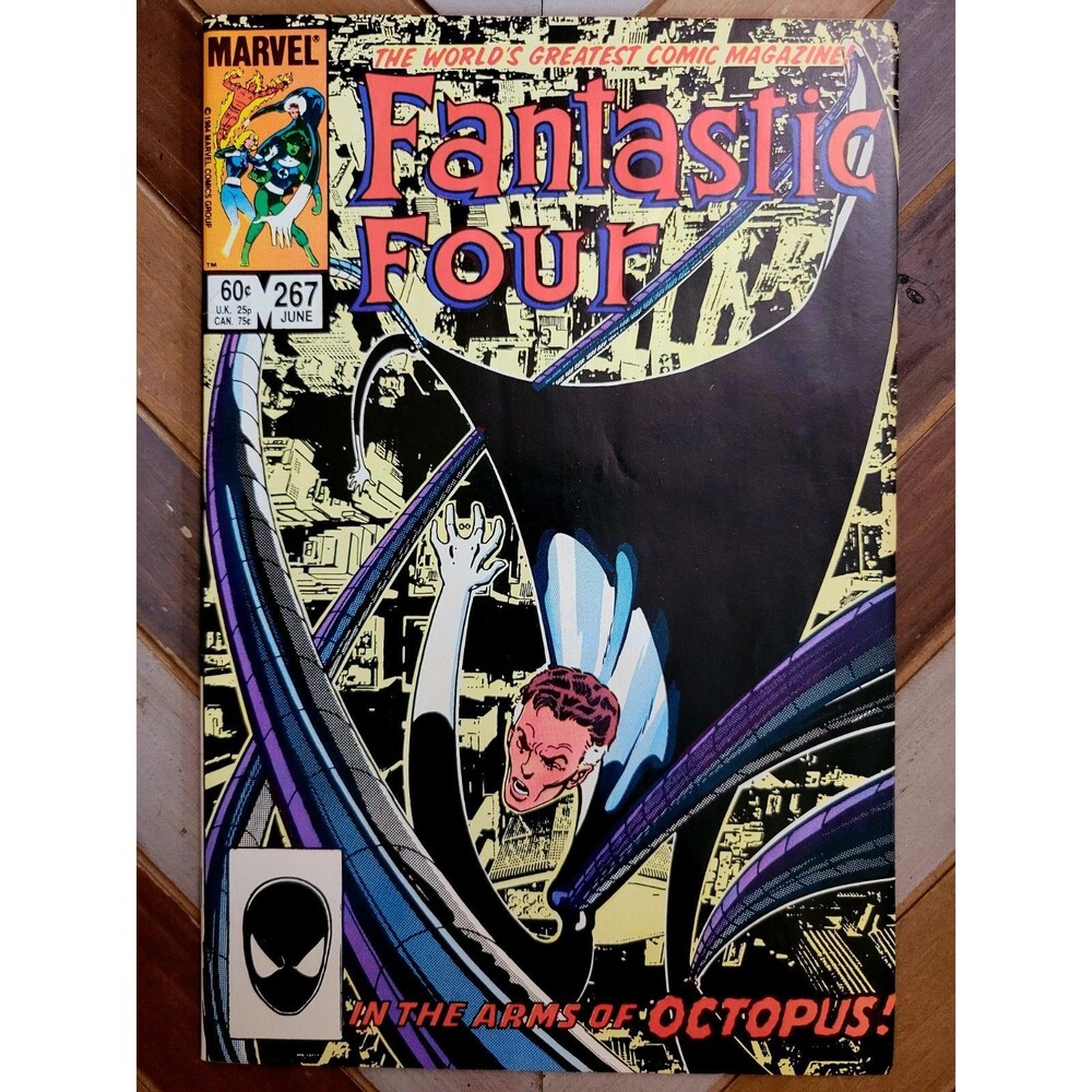 Fantastic Four #267 (1984) Doc Ock, Hulk, Sue Miscarriage Story John Byrne (6.0)